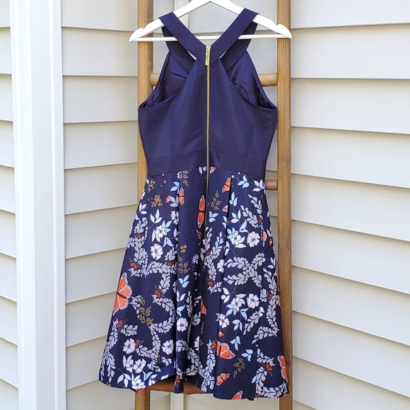 Ted Baker London Bethah Kyoto Fit& Flare Dress, TB Size 2, US Size 4-6. - Picture 5 of 9